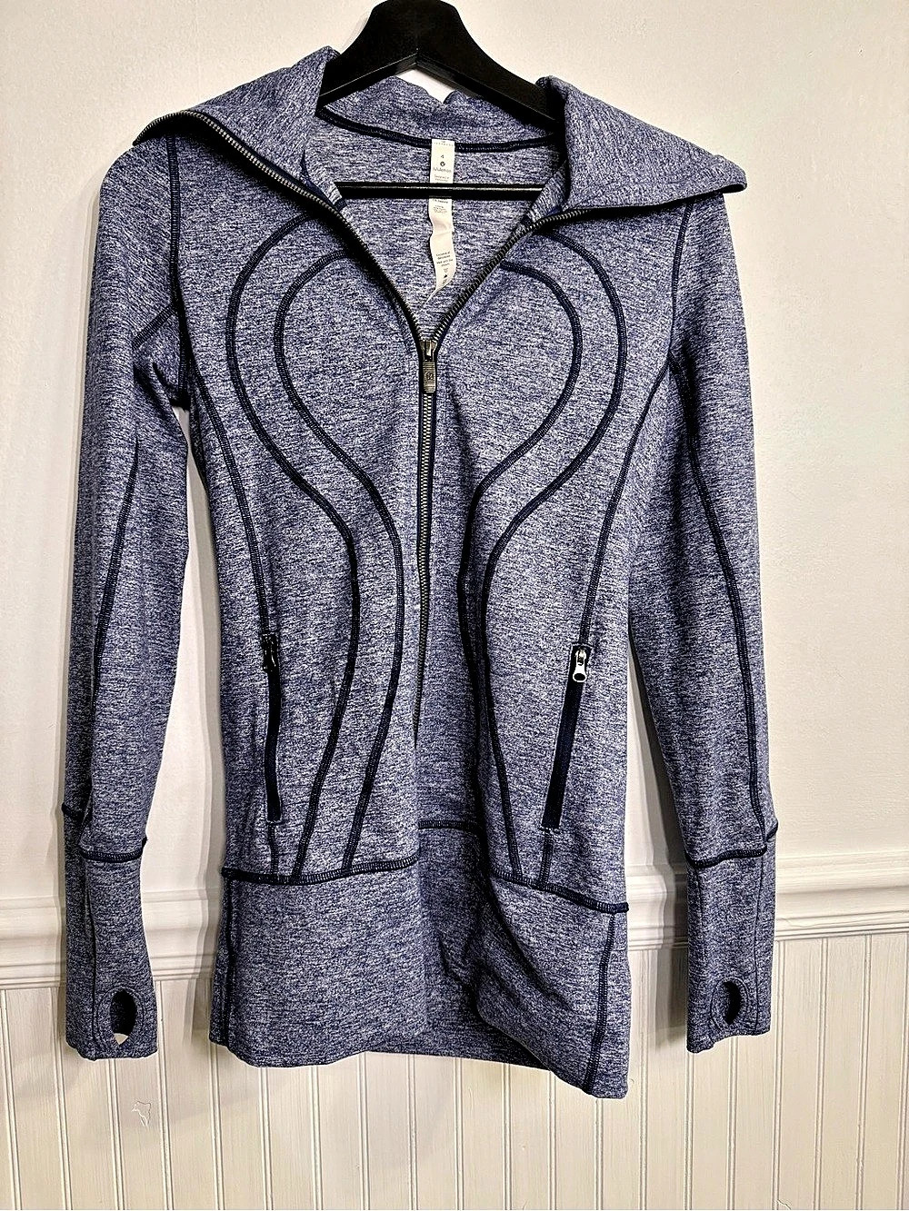 lululemon Define Jacket Women's Zip Hoodie Blue Size 4